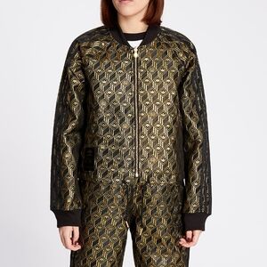 Adidas Originals SST Premium Track Jacket in Gold Metallic